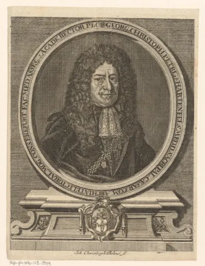 Portret van Georg Christoph Petri van Hartenfels