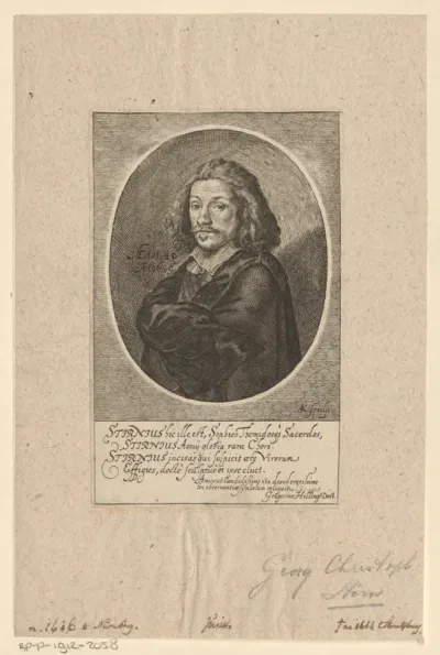 Portret van Georg Christoph Stirn op 50-jarige leeftijd