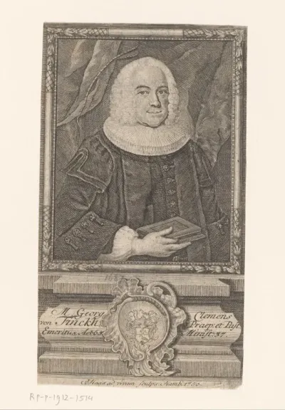 Portret van Georg Clemens von Finckh
