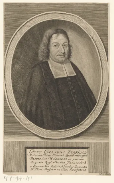Portret van Georg Conrad Bergius