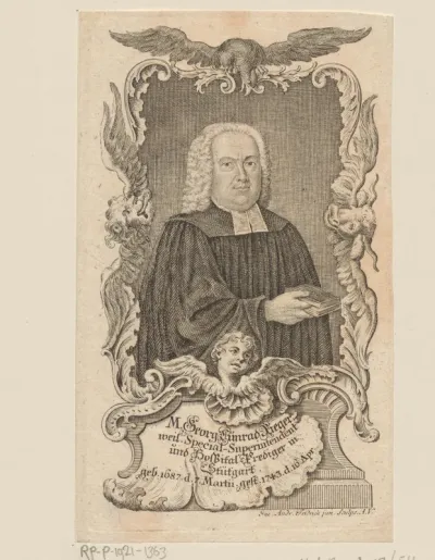 Portret van Georg Conrad Rieger
