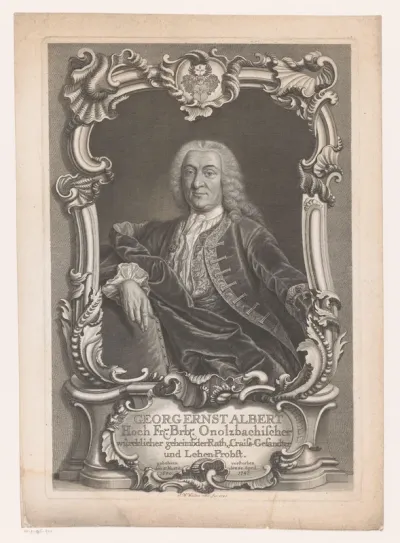 Portret van Georg Ernst Albert