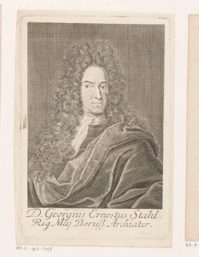Portret van Georg Ernst Stahl