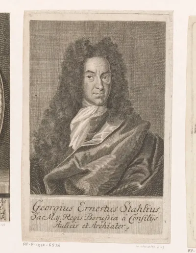 Portret van Georg Ernst Stahl