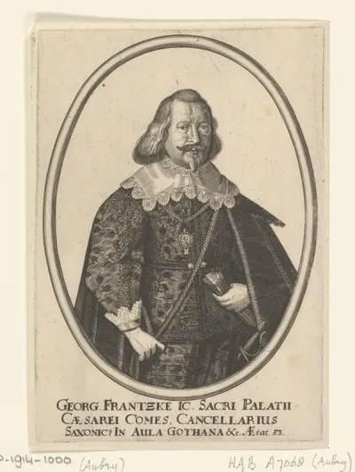 Portret van Georg Frantzke op 53-jarige leeftijd