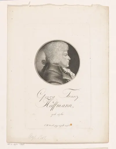 Portret van Georg Franz Hoffmann