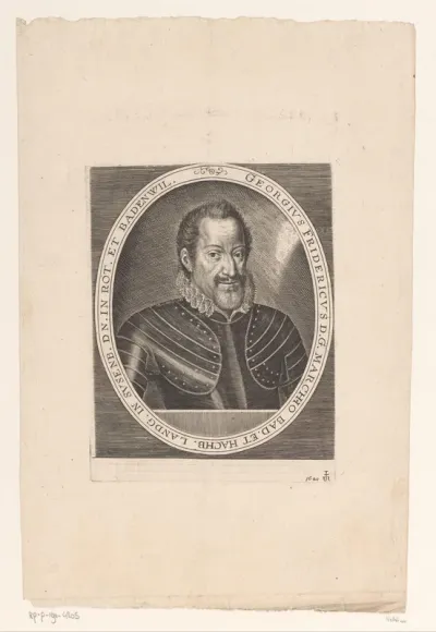 Portret van Georg Frederik, markgraaf van Baden