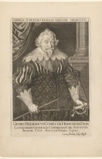 Portret van Georg Friedrich, graaf van Hohenlohe-Langenburg