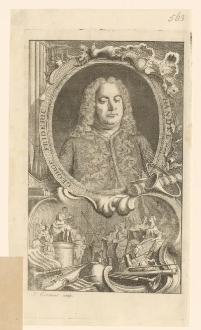 Portret van Georg Friedrich Händel