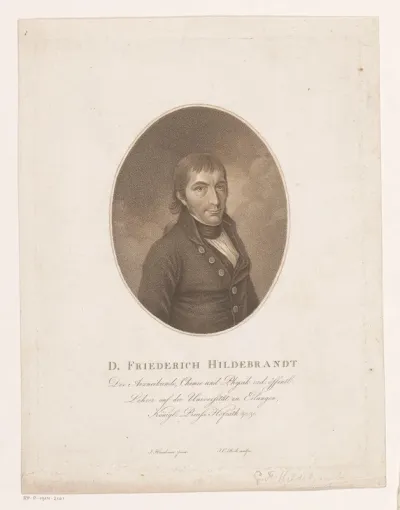 Portret van Georg Friedrich Hildebrandt