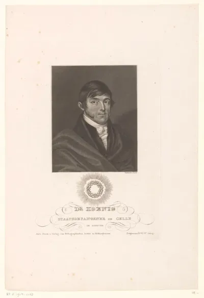 Portret van Georg Friedrich König