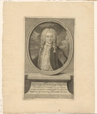 Portret van Georg Friedrich Lingke