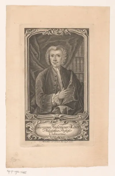 Portret van Georg Friedrich Meier