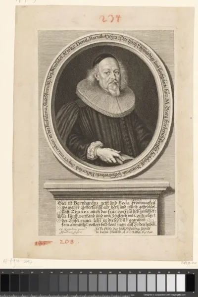 Portret van Georg Friedrich Pertsch