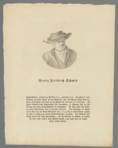 Portret van Georg Friedrich Schmidt