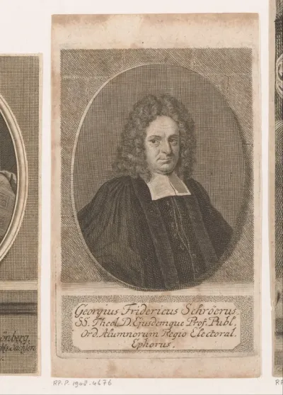 Portret van Georg Friedrich Schröer
