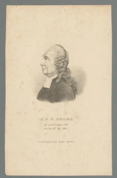 Portret van Georg Friedrich Seiler