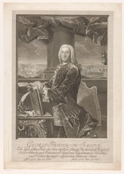 Portret van Georg Friedrich Smith