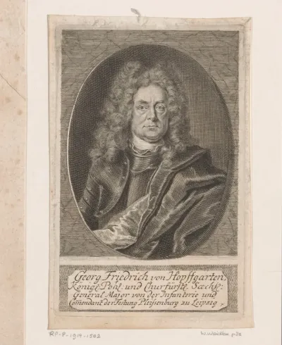 Portret van Georg Friedrich von Hopffgarten