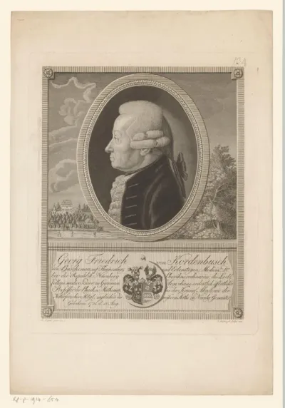 Portret van Georg Friedrich von Kordenbusch