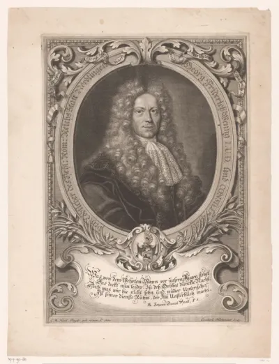 Portret van Georg Friedrich Weng
