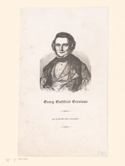 Portret van Georg Gottfried Gervinus