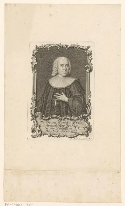 Portret van Georg Gottlieb Preu