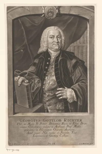 Portret van Georg Gottlob Richter