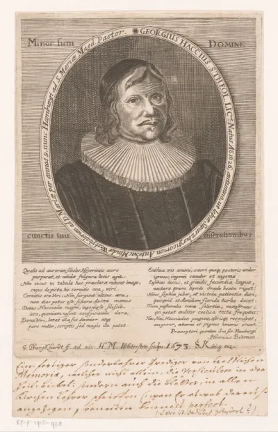 Portret van Georg Haccius