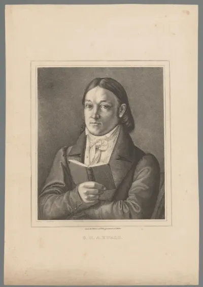 Portret van Georg Heinrich August Ewald