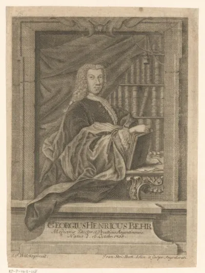 Portret van Georg Heinrich Behr