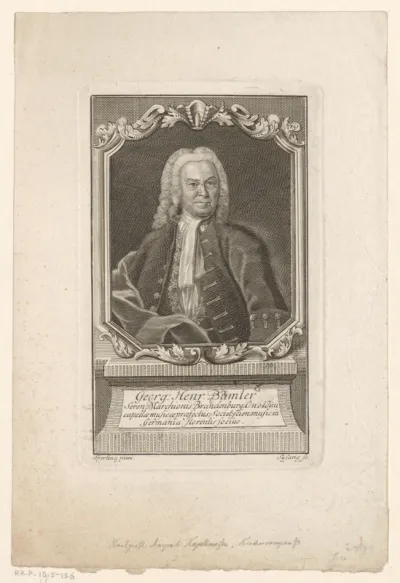 Portret van Georg Heinrich Bümler