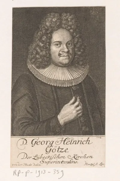 Portret van Georg Heinrich Götze