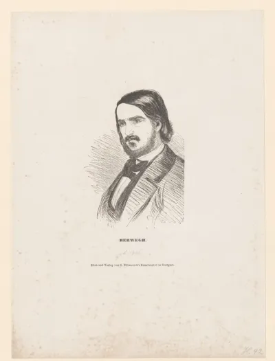 Portret van Georg Herwegh