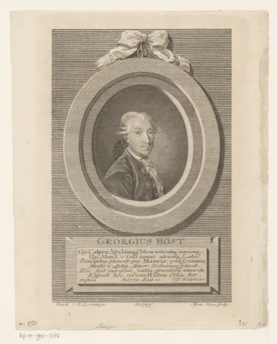 Portret van Georg Hjersing Høst op 45-jarige leeftijd