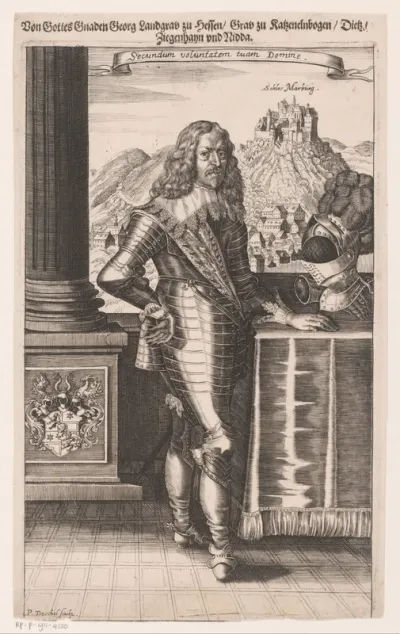 Portret van Georg II von Hessen-Darmstadt