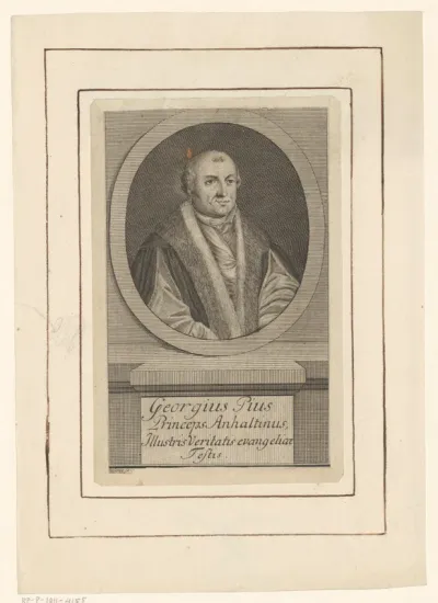Portret van Georg III, prins van Anhalt-Dessau