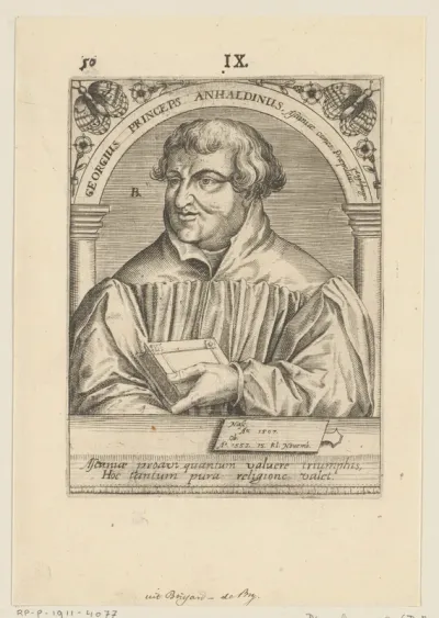 Portret van Georg III von Anhalt-Plötzkau