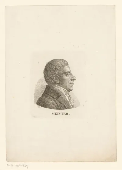 Portret van Georg Jacob Friedrich Meister