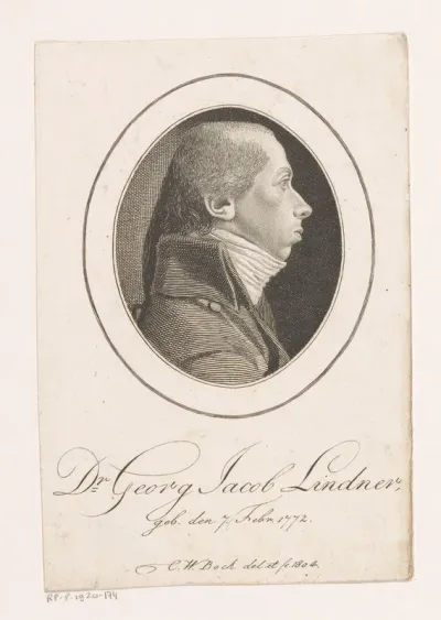 Portret van Georg Jacob Lindner