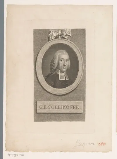 Portret van Georg Joachim Zollikofer