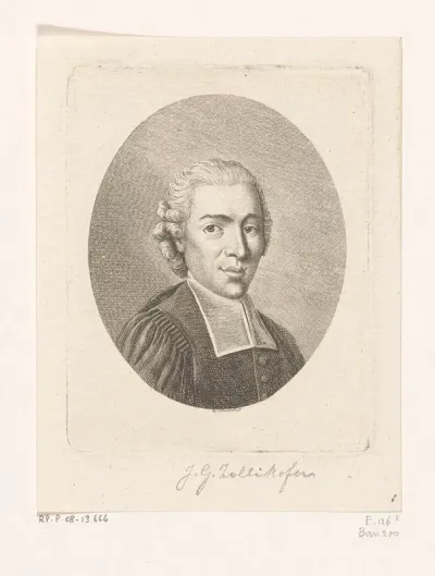 Portret van Georg Joachim Zollikofer