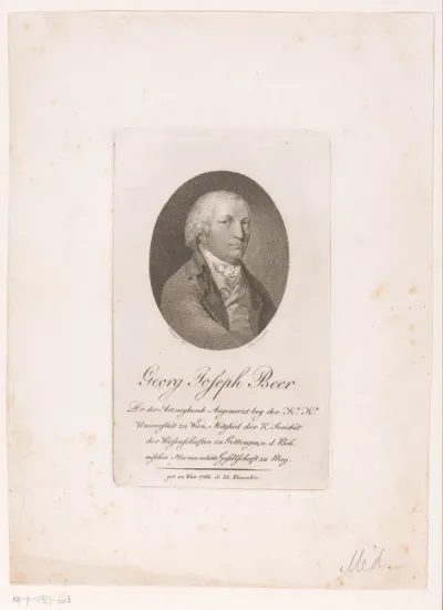 Portret van Georg Joseph Beer