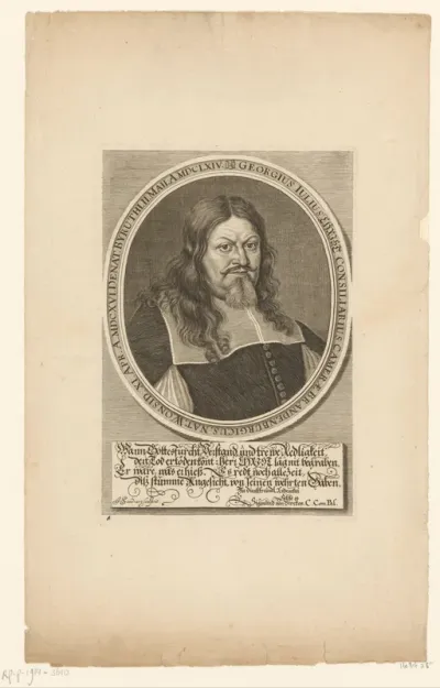 Portret van Georg Julius Christ