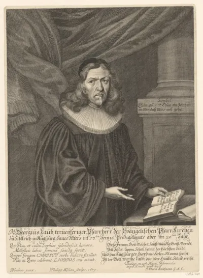 Portret van Georg Laub op 53-jarige leeftijd