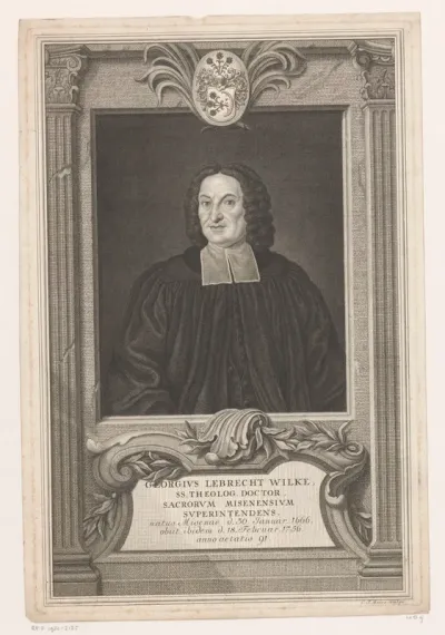 Portret van Georg Lebrecht Wilke