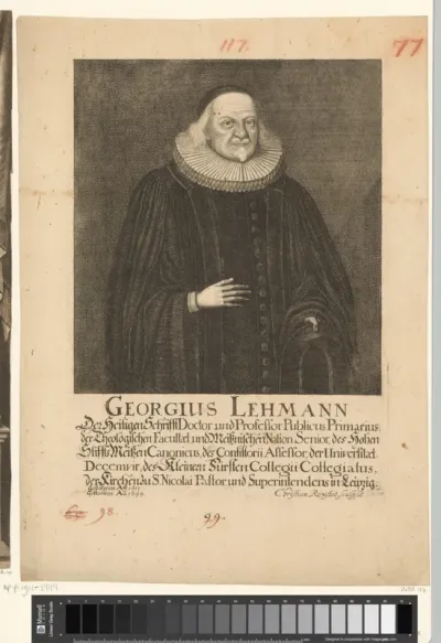 Portret van Georg Lehmann