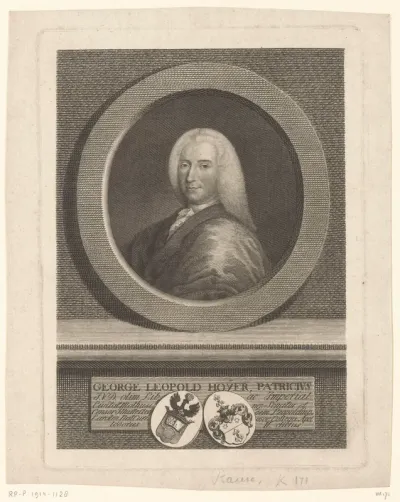 Portret van Georg Leopold Hoyer