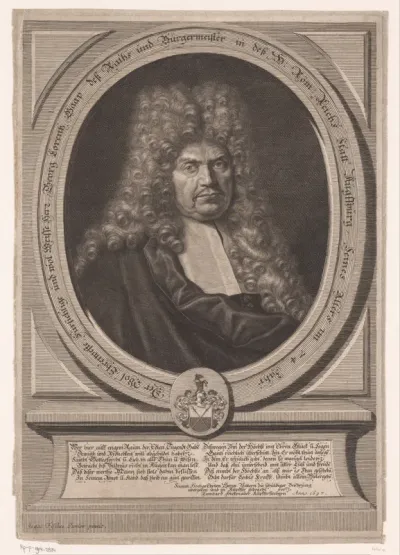 Portret van Georg Lorenz Gaap