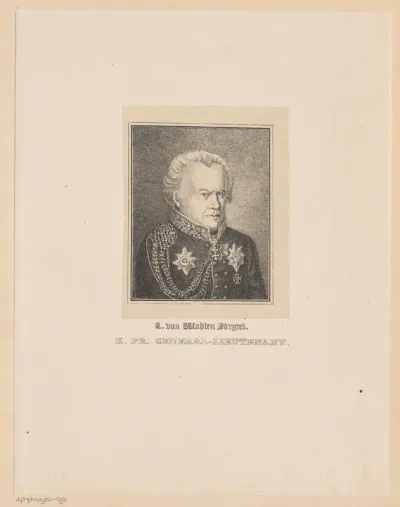 Portret van Georg Ludwig Alexander von Wahlen-Jürgass
